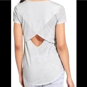 athleta womens xxs heather essence lghe tee shirt